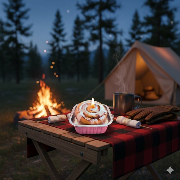 Cinnamon Bun Scented Soy Wax Candle - Picture 8 of 11